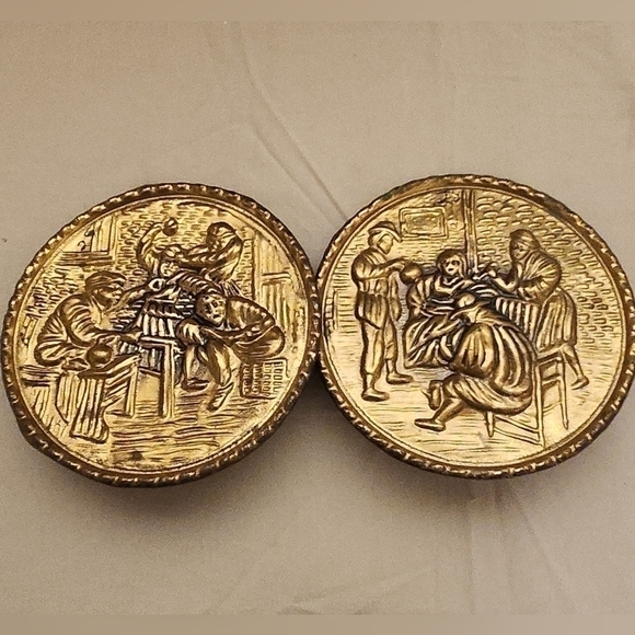 Brass Embossed Wall Plates - Picture 1 of 8